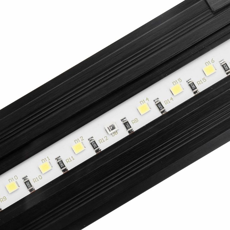 3.5 W 25 cm-es Állítható 2835 Led-es Akváriumi Akvárium Szupervékony Könnyű Lámpa Fekete