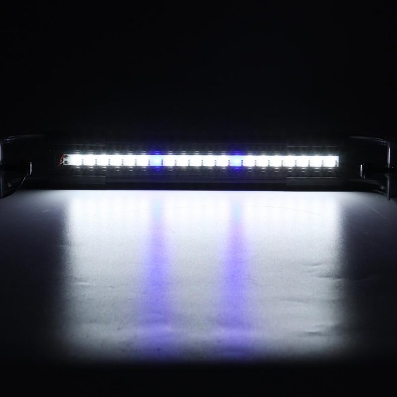 3.5 W 25 cm-es Állítható 2835 Led-es Akváriumi Akvárium Szupervékony Könnyű Lámpa Fekete