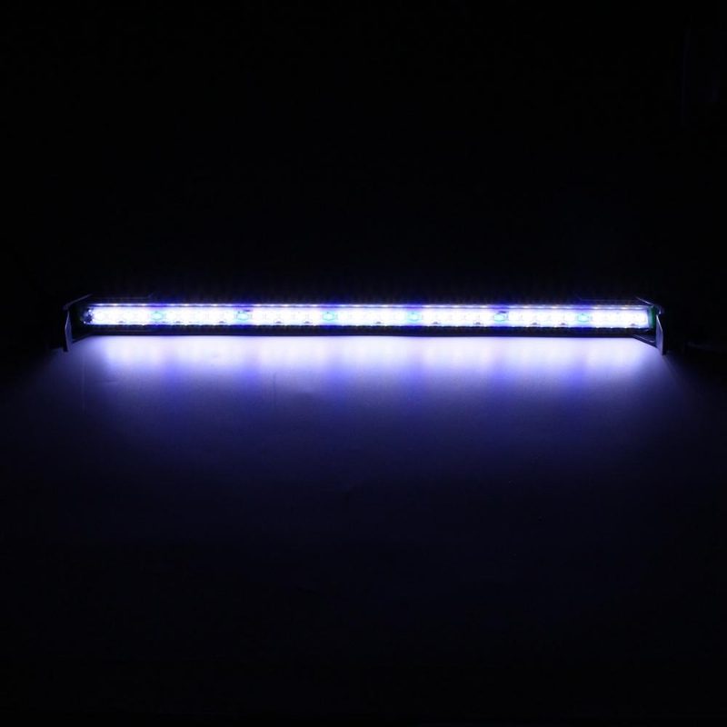 40 cm-es 39 Led-es Akváriumi Akvárium Világos Fehér Kék Lámpacsipesz Vízálló Rúdon Ac110-240v