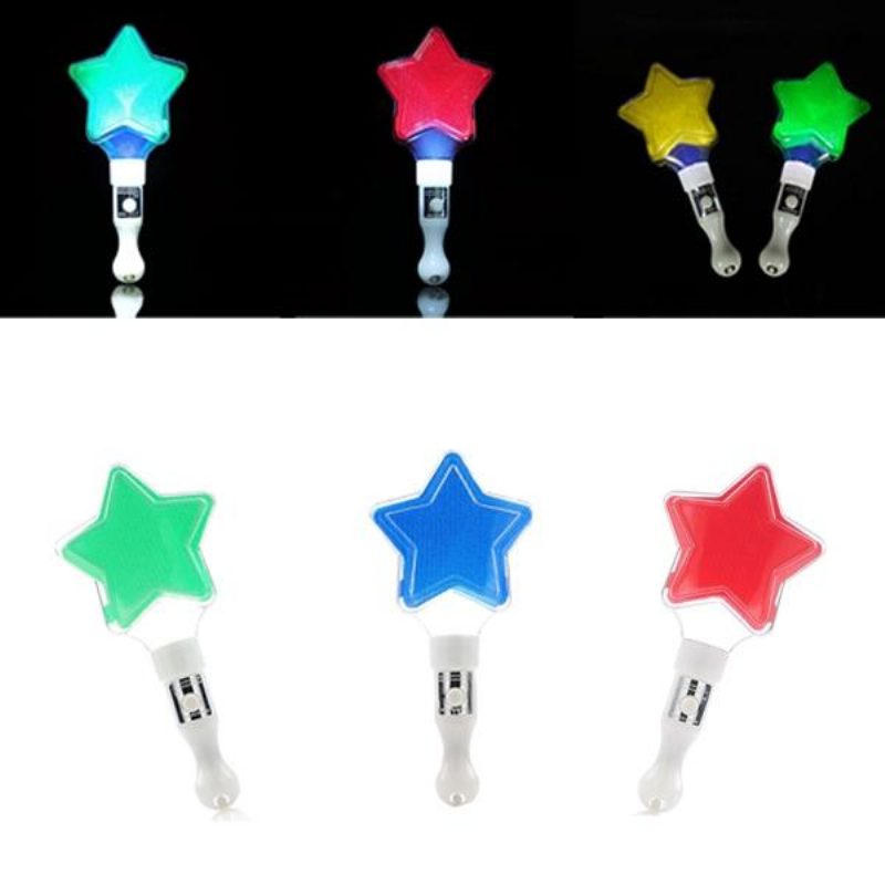 5db Star Glowing Led Stick Lights Karácsonyi Parti Énekkoncert Előadást Támogató Kellékeihez