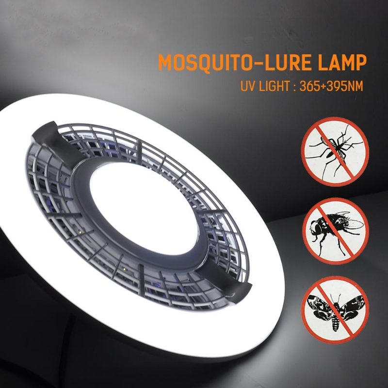 Ac100-265v 6500k E27 Ufo Szúnyogölő Lámpa Led Izzóriasztó Uv Otthoni Kert Hálószobába