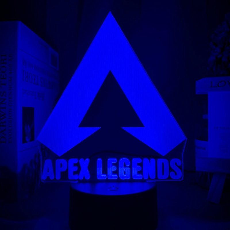 Apex Legends Logo Éjszakai Lámpa Led Színváltó Játékterem Dekorációhoz Ötletek Menő Rendezvények Nyereményjátékosok Születésnapi Ajándék Usb