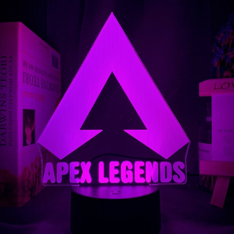 Apex Legends Logo Éjszakai Lámpa Led Színváltó Játékterem Dekorációhoz Ötletek Menő Rendezvények Nyereményjátékosok Születésnapi Ajándék Usb