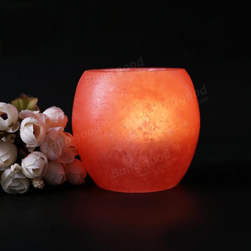 Crystal Himalayan Night Light Gyertyatartó Natural Salt Rock Tea Légtisztító Asztali Lámpa