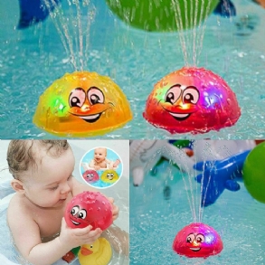 Csecsemő Elektromos Indukciós Vízpermetes Játék Fürdőkád Könnyűzene Forgatható