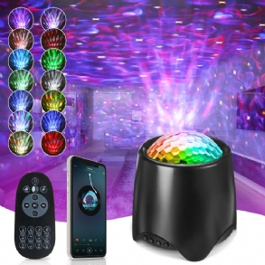 Elfeland Usb Rgb Led Galaxy Projektor Fény Starry Sky Ocean Music Éjszakai Lámpa Távirányítóval