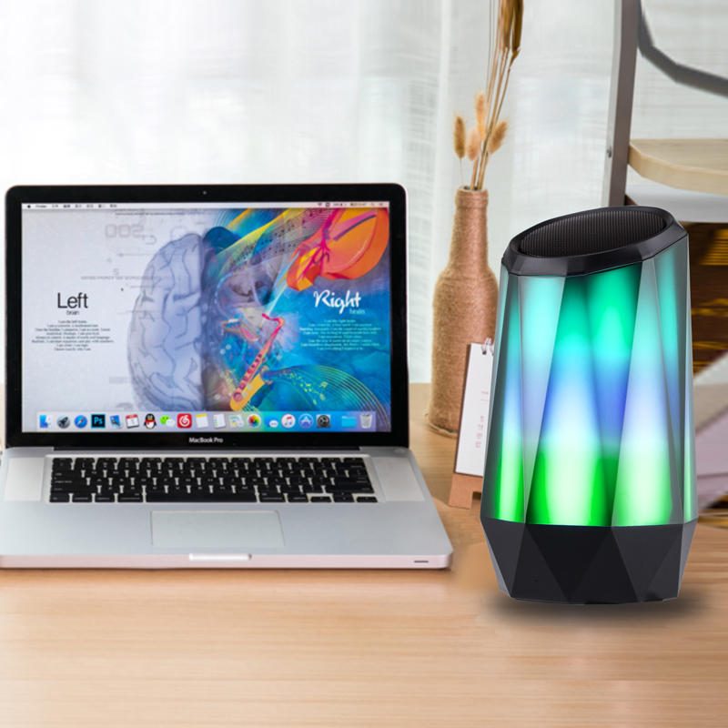 Hordozható Led Színes Fény Bluetooth Hangszóró Rgb Izzó Smart Wireless Jobb Basszus Zenelejátszó Cool