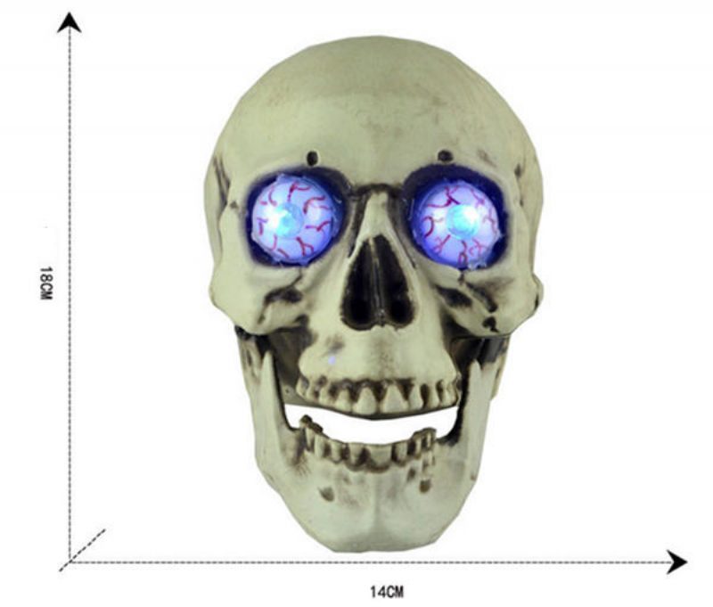 Hordozható Színes Led-es Izzó Koponya Éjszakai Fény Halloween Party Dekoráció