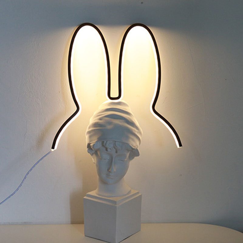 Ins Nordic Style Gyermek Dekoráció Kreatív Led Lámpa Rabbit Night Light