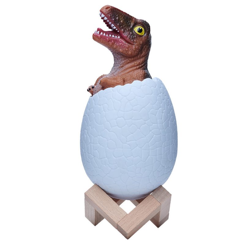 Kl-02 Dekoratív 3d Raptor Dinosaur Egg Intelligens Éjszakai Lámpa Érintőkapcsoló 3 Színben Változtatható Led Karácsonyi Ajándéknak