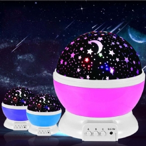 Led Starry Projektor Lámpa Baba Éjszakai Usb Romantikus Forgó Hold Cosmos Sky Star Vetítőlámpa Gyerekeknek Hálószoba Nappali