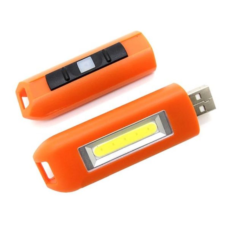 Mini 0.5 W-os Usb Újratölthető Cob Led Kulcstartó Lámpa Zseblámpa