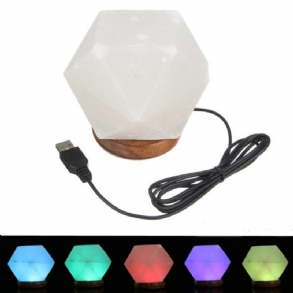 Natural Crystal Rock Usb Sólámpa Színes Led Éjszakai Fény Dekor