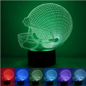 Színes Rugby Hat 3d Touch Control Usb Led Asztali Lámpa Éjszakai