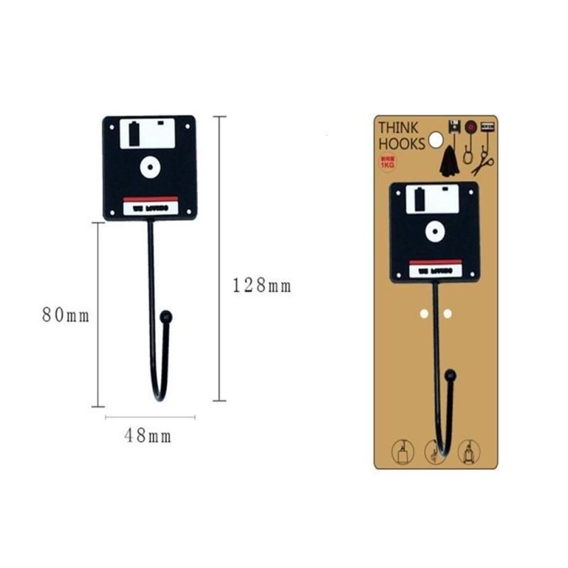 4db/3db/2db/1db Retro Stílusú Szalaglemez Lemezek Stílusos Vintage Fali Ajtóakasztó Ruhákhoz Kabát Kalaptáska Törölköző Fürdőakasztó