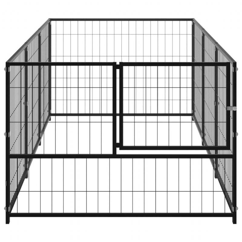 Dog Kennel Fekete 32.3 Láb² Acél