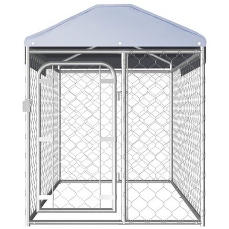 Eu Direct Vidaxl 144492 Kültéri Kennel Tetővel 200x100x125cm Kisállat Kellékek Kutyaház Otthon Macskaágyó Kerítés Járó