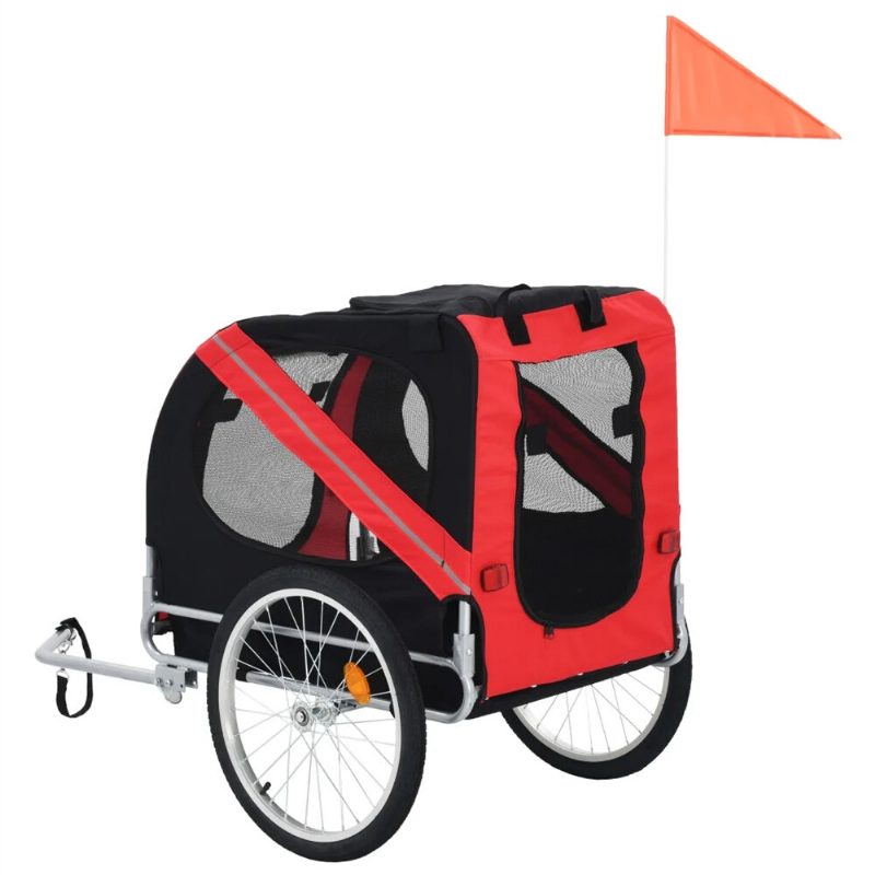 Eu Pet Bike Trailer 91766 Kutyahordozó Kutyák És Házi Kedvencek Számára Tartós Vázzal Légáteresztő Védőhálóval Könnyen Összeszerelhető Kisállatkocsival