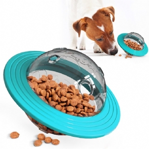 Flying Disc Dog Toys Slow Food Feeder Ball Puppy Iq Training