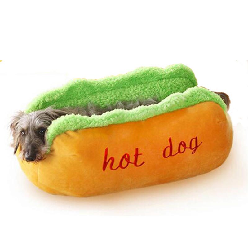 Hot Dog Formájú Kisállat Matrac Kiskutya Macska Puha És Piszkos Kisállatágy S Ls Méret