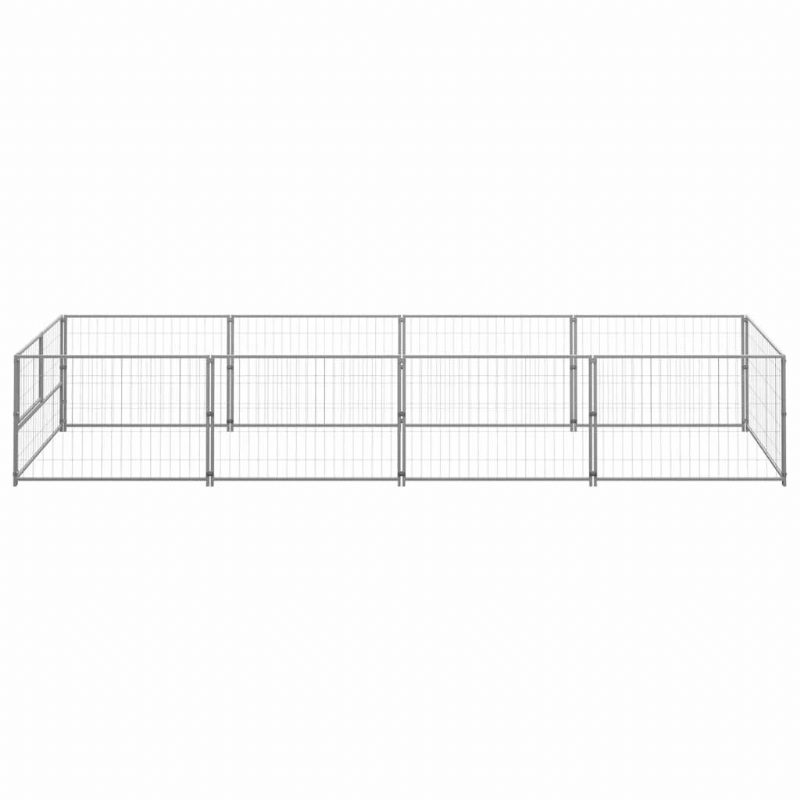 Kutya Kennel Ezüst 43.1 Ft² Acél