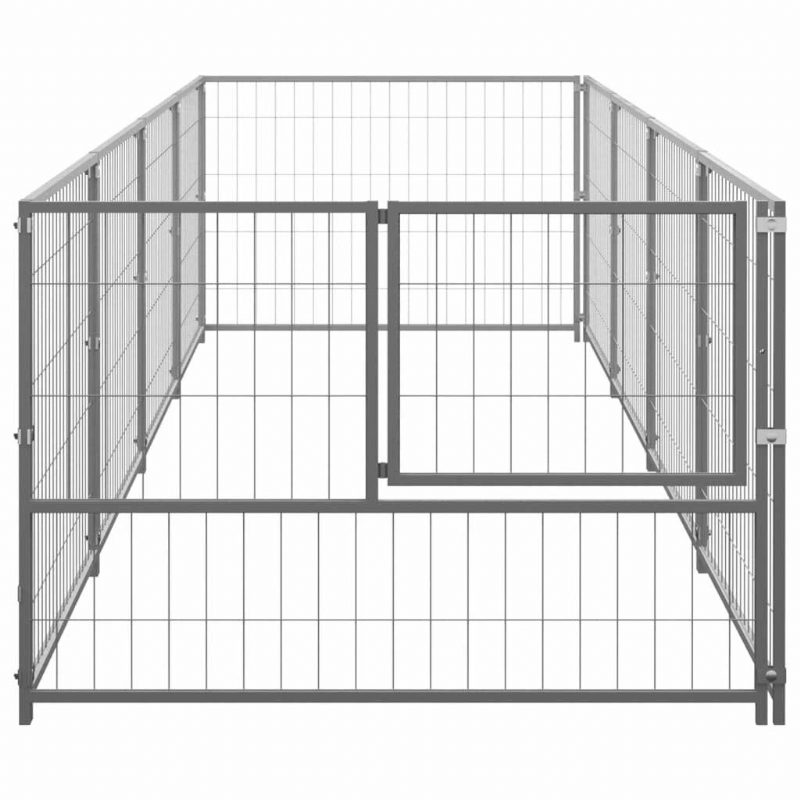 Kutya Kennel Ezüst 43.1 Ft² Acél