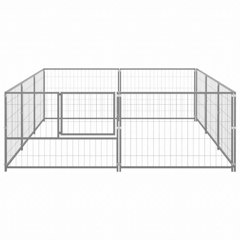 Kutya Kennel Ezüst 64.6 Ft² Acél