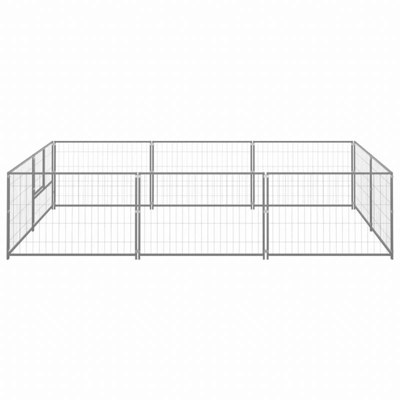 Kutya Kennel Ezüst 64.6 Ft² Acél