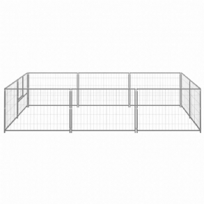 Kutya Kennel Ezüst 64.6 Ft² Acél