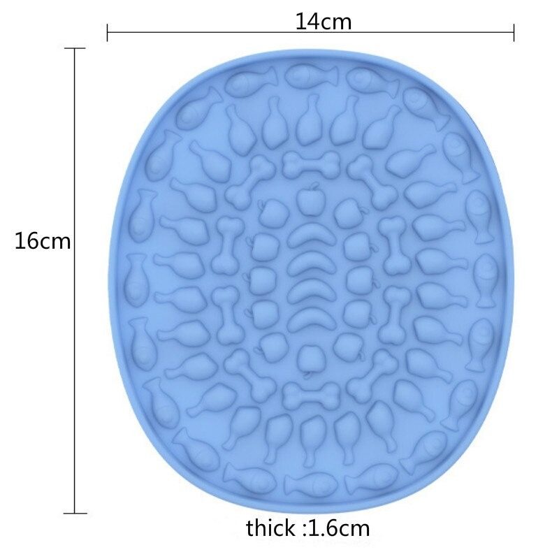 Kutya Slow Food Tányér Fürdető Figyelemelterelő Szilikon Nyalószőnyeg