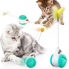 Macskajáték 360°-os Pohár Önpörgő Játék Macskamenta Labdával Érdekes Interaktív Kölyökkutyának És Kutyának