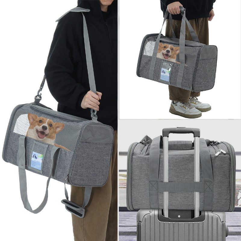 Pet Carrier Légitársaság Által Jóváhagyott Puha Oldalú Macskahordozók Közepes Macskáknak Kis Softy Kutyahordozók Kis Kutyáknak Méretű