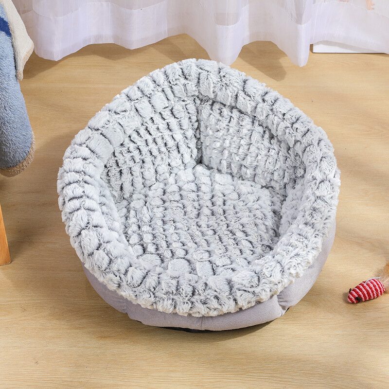 Pet Cat Bed Szuper Puha Meleg Kerek Aranyos Kutyafészek Kennel