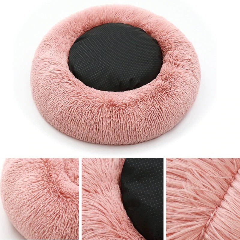 Pet Donut Bed Ultra Puha Csúszásgátló Gépben Mosható Párnaágy