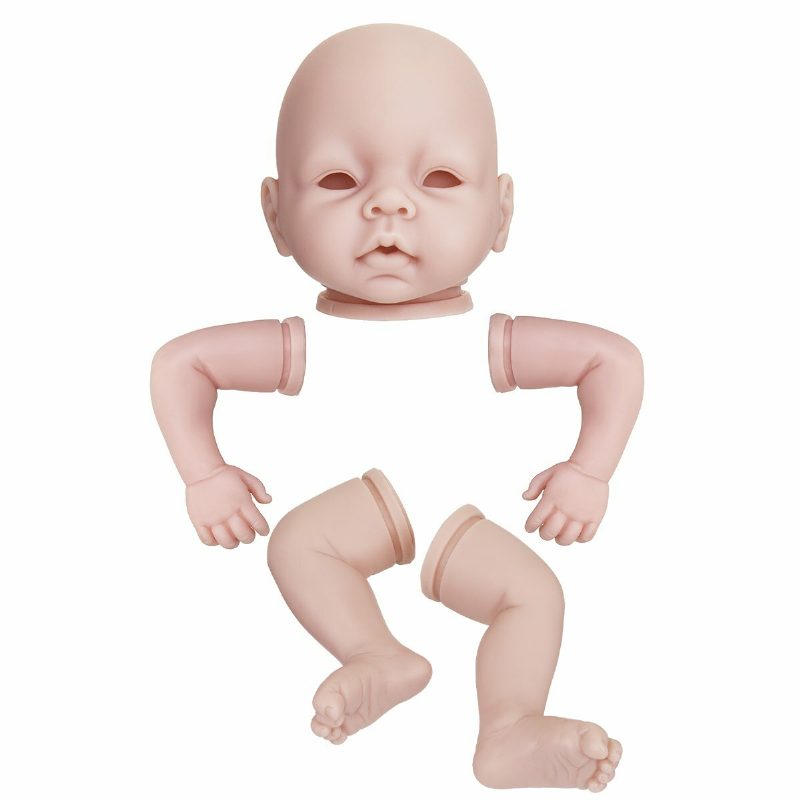 Szilikon Vinyl Diy Reborn Baby Doll Kiegészítők Élethű Kisgyermekajándékok Test Nélkül