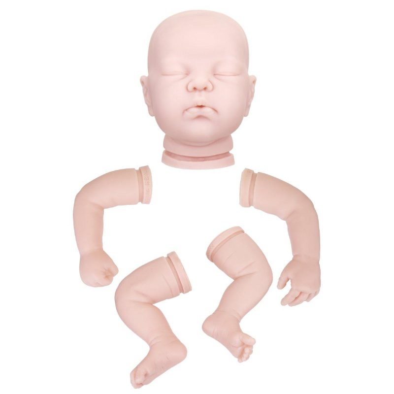 Vinyl Szilikon Diy Reborn Baby Doll Kiegészítők Élethű Kisgyermekajándékok Test Nélkül