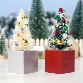 2db Mini Karácsonyfa Bevásárlóközpont Otthoni Irodai Dekorációk Fadíszek Kreatív Ajándékok Fa Kézműves Játékok Gyermekjátékok