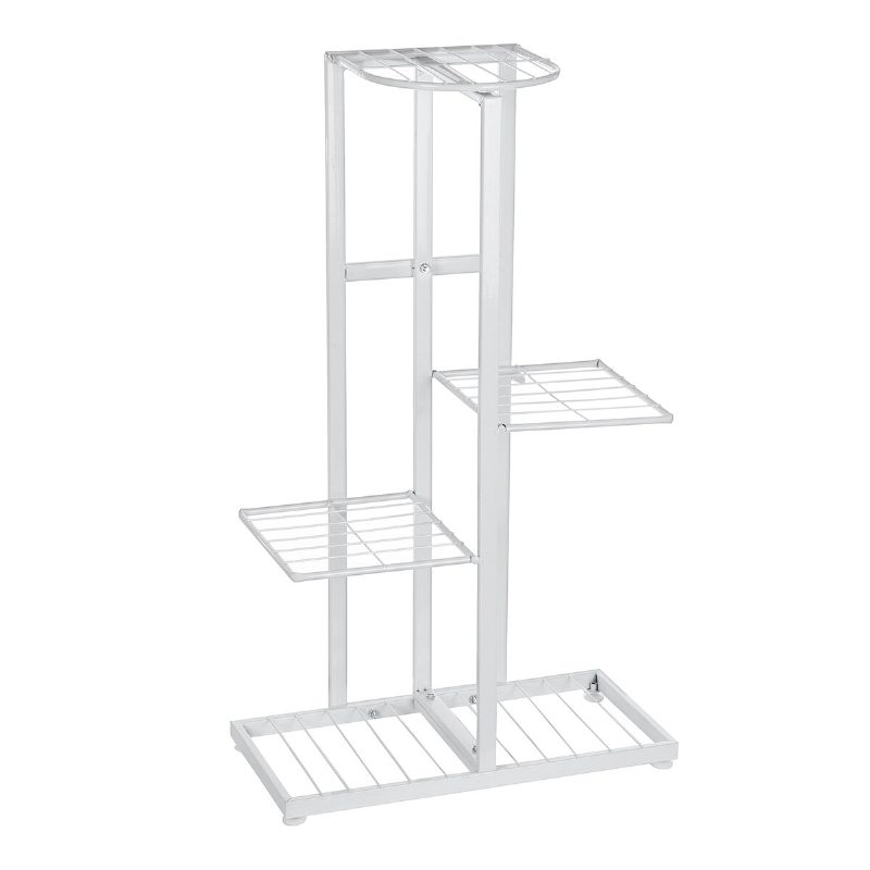 4/6 Rétegű Növény Virágállvány Fém Virágcserepes Polc Kerti Állvány Könyvespolc Kijelző Állványtartó Otthoni Irodai Dekorációk
