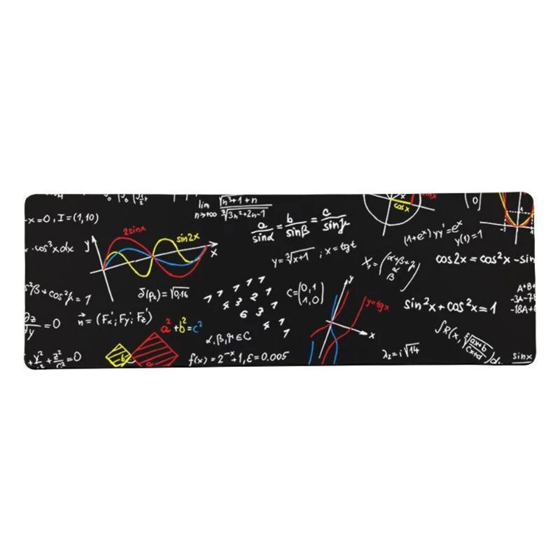 Geometric Math Formula Mouse Pad Comfort Gaming Egérpad Mérete Csúszásgátló Lock Edge E-sport Billentyűzet Asztali Egéralátét Pc Számítógéphez