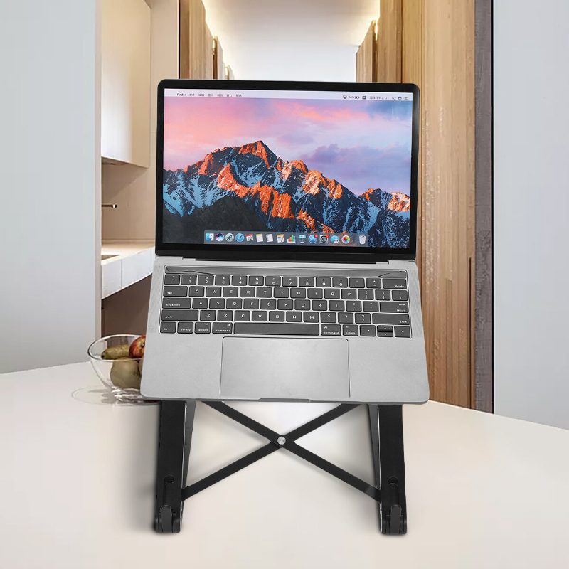 Összecsukható 5 Magasságú Állítható Laptop Állvány Táblagép Hőelvezetése Ipad Macbookhoz 17 Hüvelyk Alatt