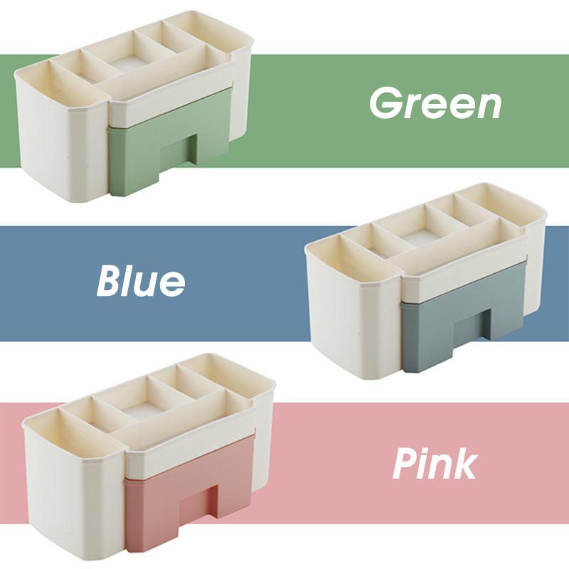 Sima Színű Asztali Kozmetikai Tok Kis Fiókos Tárolódobozzal Tárolódoboz Szervezővel