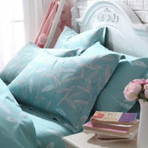 Farmhouse Shabby Teal Virágos Párnapaplan 100% Pamut Paplanhuzat Szett Szuper Puha Hipoallergén Rejtett Cipzárral Zárható 2 Részes Standard Méret