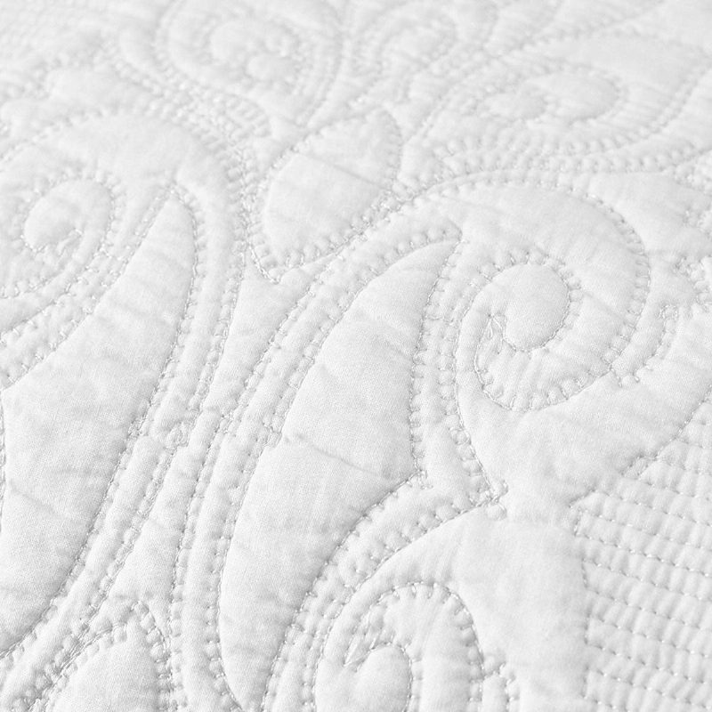 Fehér Vintage Virágos Paplan Szett Queen Méretű Ágy (white Paisley)