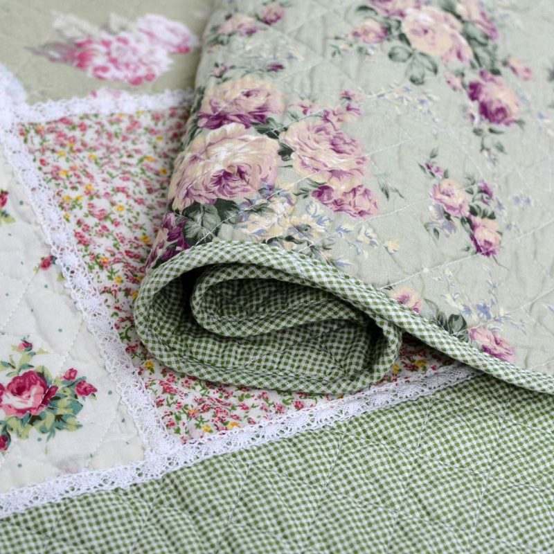 Kettős Méretű Patchwork Paplanok Takarók Könnyű Steppelt Ágytakarók Nappali Ágyhoz 100% Pamut