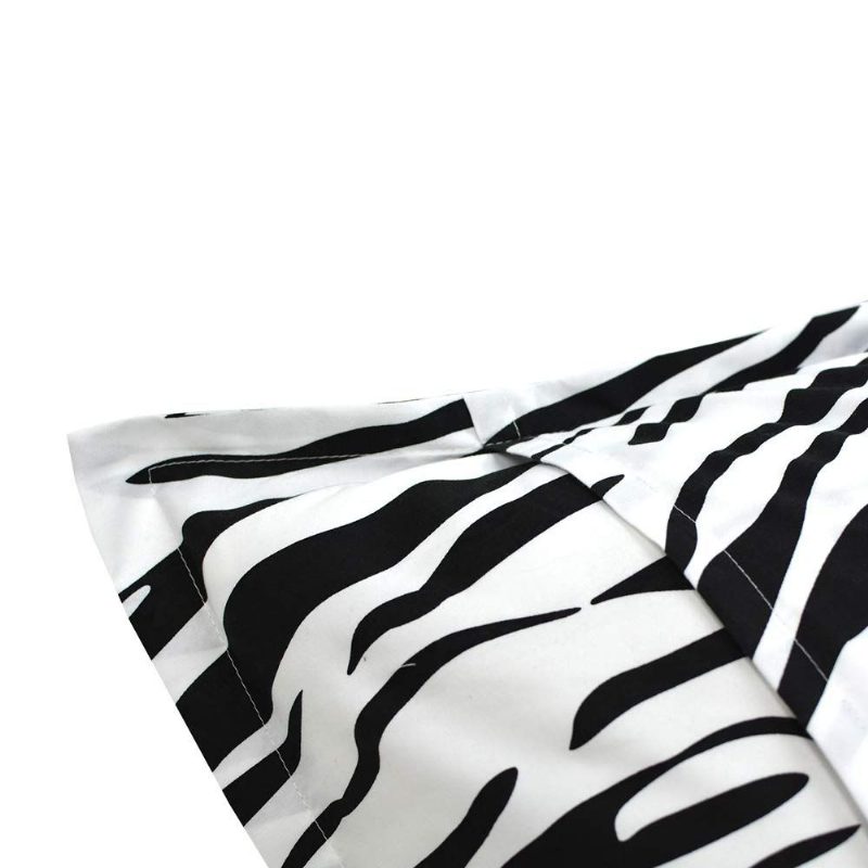 Mikroszálas Párnahuzatok-2 Csomag Zebra Stripe Fekete-fehér