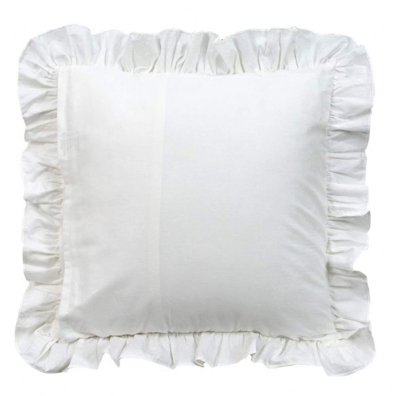 White Pillow Shams 2 Pack Ruffled Throw Párnahuzat