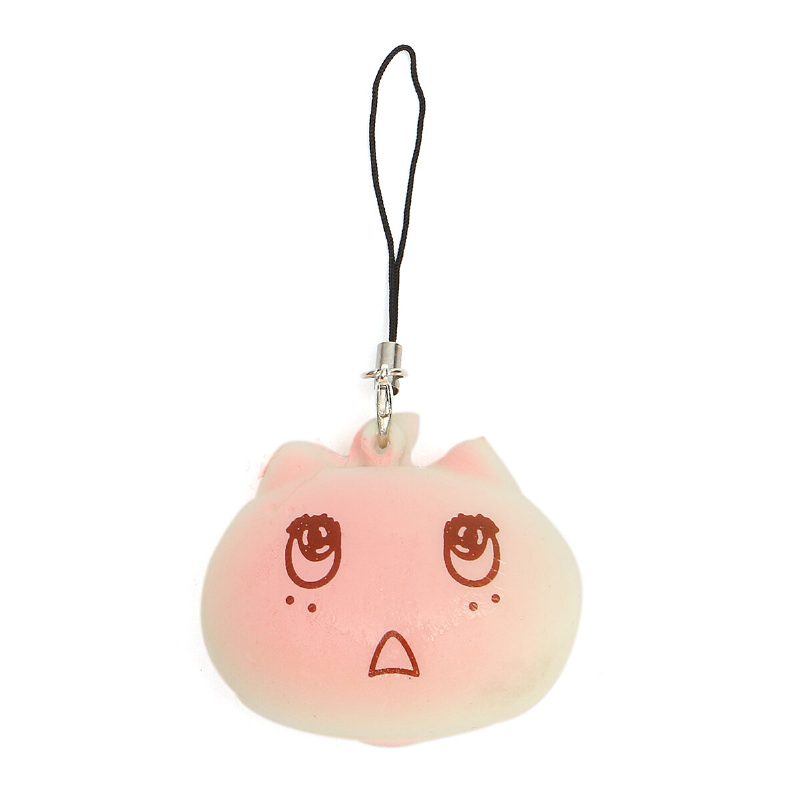 1 Db Kawaii Face Simulate Színes Rajzfilm Totoro Squishy Játék Stresszoldó Telefonlánc