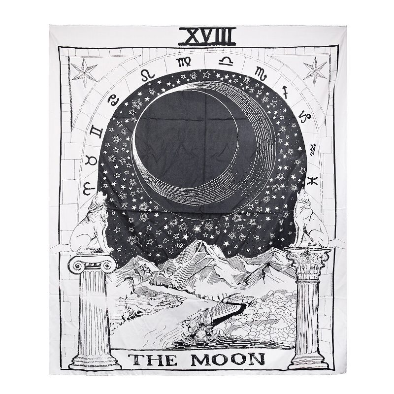 210cm Sun Star Moon Tarot Gobelin Hippi Falra Akasztós Takaró Szoba Lakberendezés