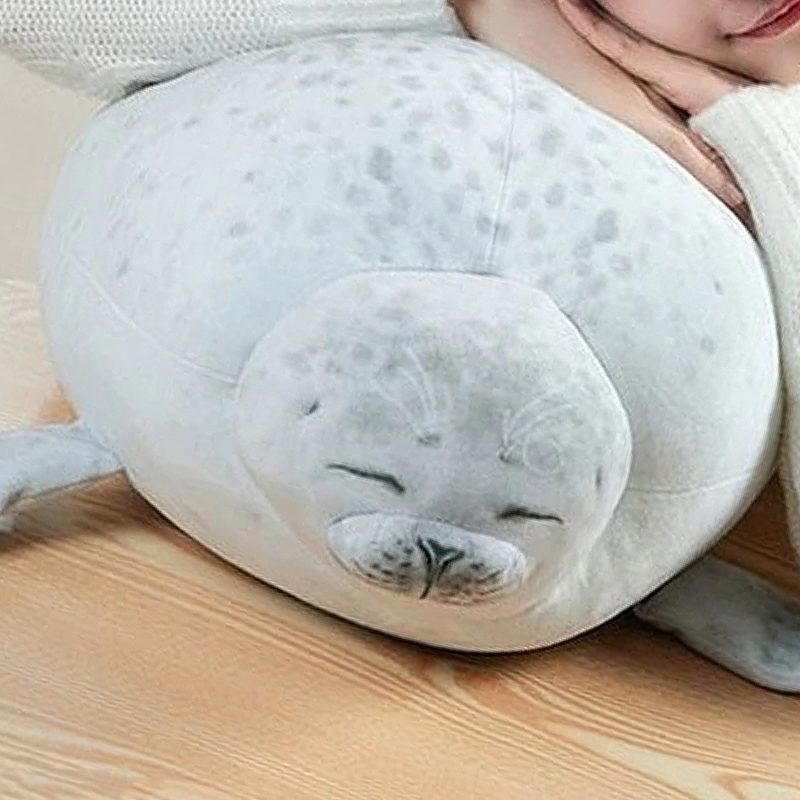 Angry Blob Seal Plüss Kitömött Párna Pufók 3d-s Oroszlánfóka Baba