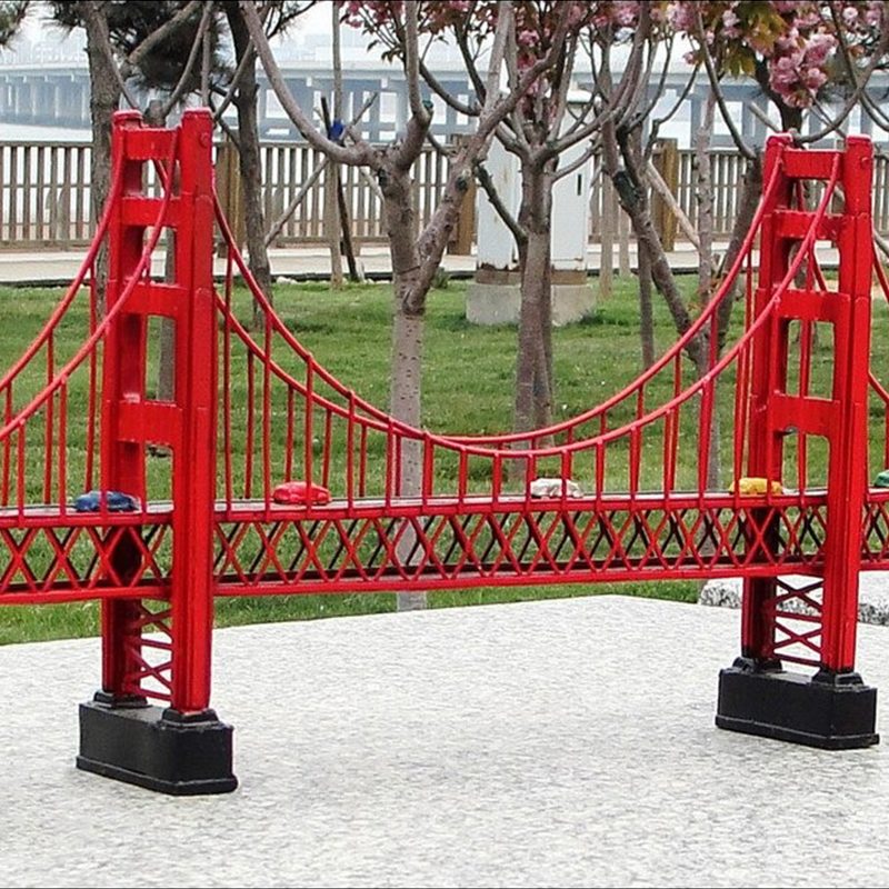 Antik Klasszikus Golden Gate Híd San Francisco-ban Retro Vintage Modell